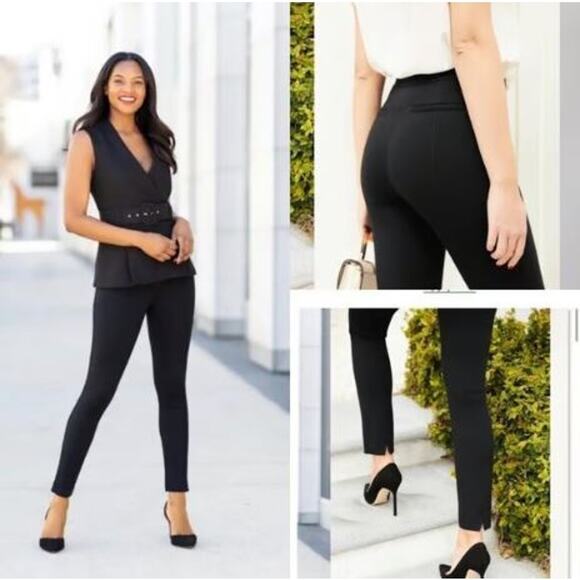 SPANX Pants - Spanx The Perfect Pant Women's Size XL Black Ankle Backseam Skinny Legging Slim